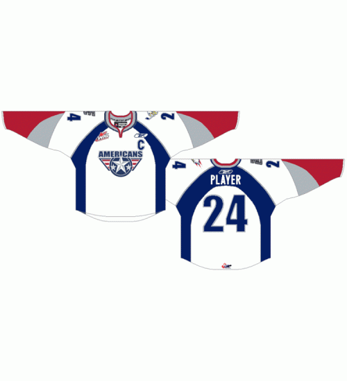 Custom WHL Tri City Americans 2009-Pres Home Hockey Jersey White